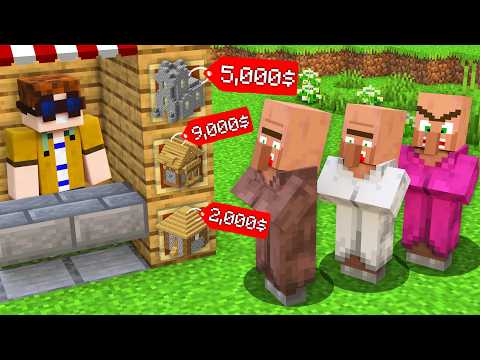WIR VERKAUFEN VILLAGER HÄUSER in Minecraft!