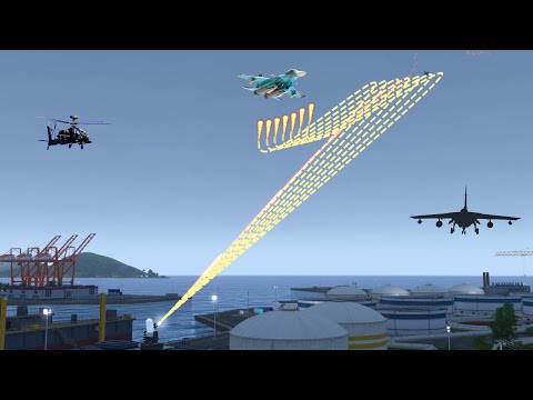 🔴LIVE - C-RAM Air Defense System Shot Down Incoming Enemy Fighter Plane and Save Assets