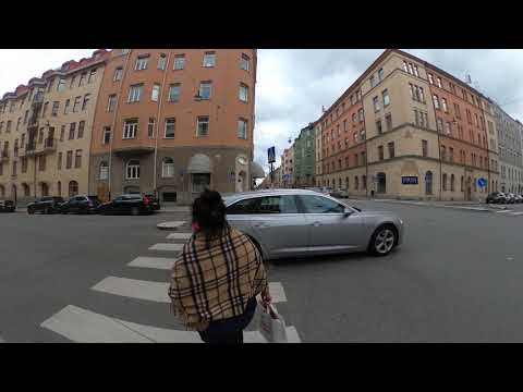 Linnegatan på Östermalm Stockholm October 2021