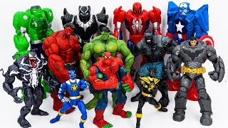 Power Rangers & Avengers Toys Pretend Play | Hulk & Spider Man Super Hero Transform vs King Kong