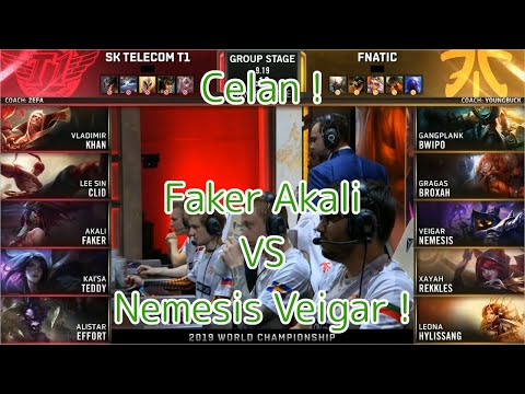 [WP!]SKT(Faker アカリ) VS FNC(Hylissang レオナ) D7G3 Group C - Worlds 2019 Group Stage