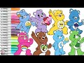 Care Bears Coloring Book Compilation Cheer Bear Birthday Bear Grumpy Bear Good Luck Bear Wish Bear