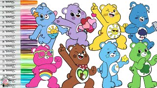 Care Bears Coloring Book Compilation Cheer Bear Birthday Bear Grumpy Bear Good Luck Bear Wish Bear
