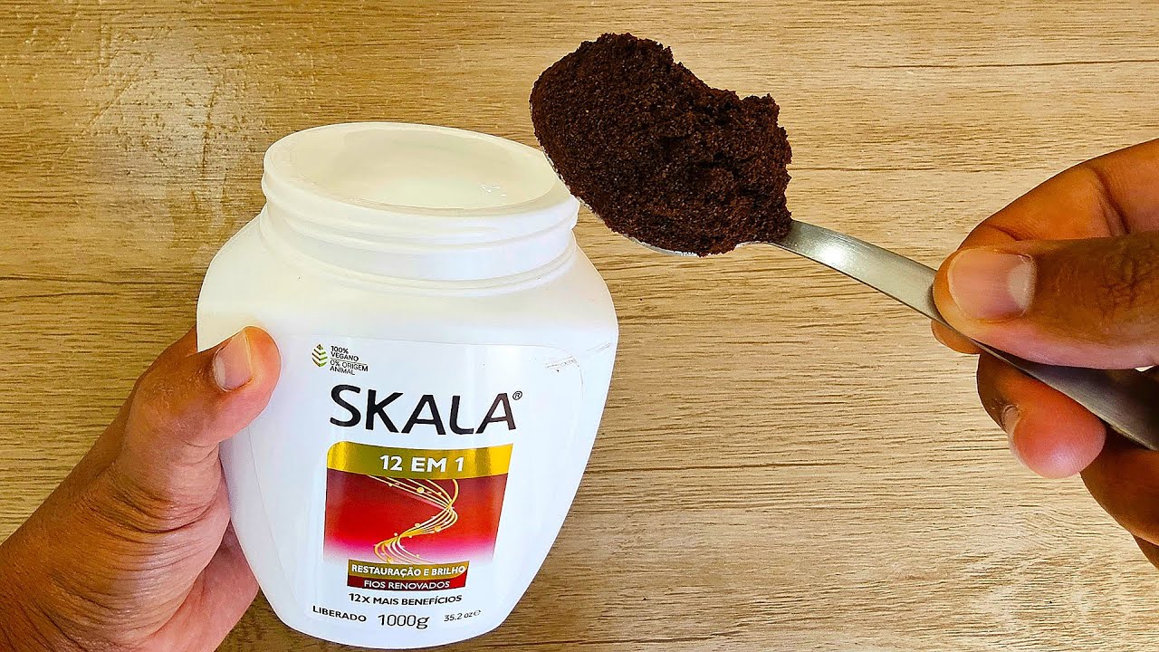 É só misturar CAFÉ no CREME DE CABELO e não precisa mais gastar no mercado