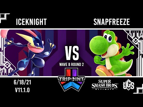 Tripoint Smash 101 - Wave B Round 2 - IceKnight(Greninja) Vs. Snapfreeze(Yoshi)