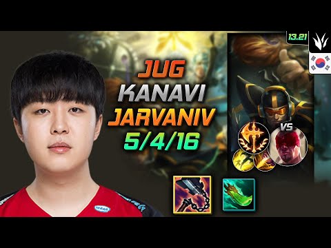 Jarvan IV Jungle Build Kanavi Goredrinker Conqueror - LOL KR GrandMaster Patch 13.21