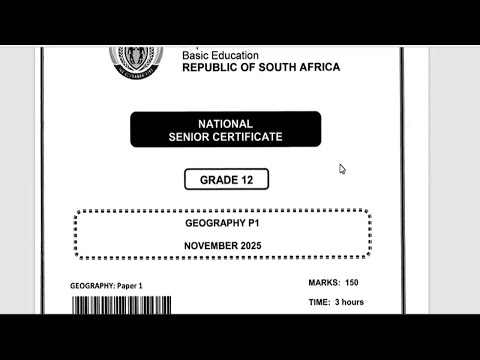 2025 MEMO GEOGRAPHY PAPER 1 GRADE 12 GEOGRAPHY PAPER 1 GRADE 12 GEOGRAPHY THUNDEREDUC P.1 GEOGRAPHY