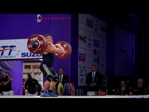 Brandon Vautard (85) - 190kg Clean and Jerk @ 2017 European Championships