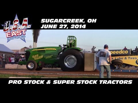6/27/14 USA-East Sugarcreek, OH Pro Stock/Super Stock Tractors