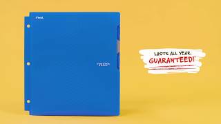 Five Star Quick-View 4 Pocket Plastic Folder
