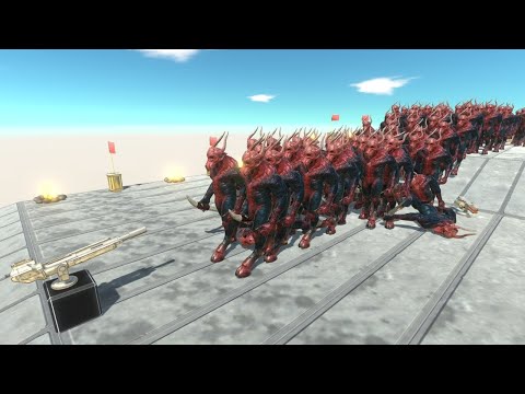 Weapon 3 vs 100 Infernal Army ARBS Animal Revolt Battle Simulator