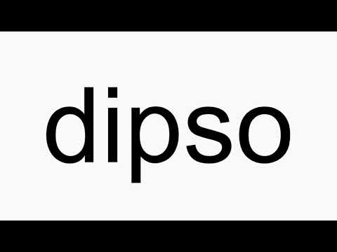 How to pronounce dipso