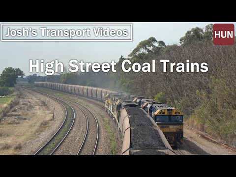 [4K] Pacific National & Aurizon Coal Trains at High Street | Hunter Valley