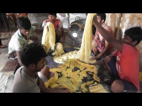 Soan Papdi Preparation Step by Step | Workers Making Indian Sweet | Street Food Loves You Video