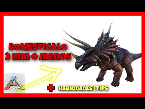 ✔️ COMO TAMEAR / DOMESTICAR un TRICERATOPS 🦏  en ARK Mobile🌈 l HABILIDADES l TIPS 👌🏻