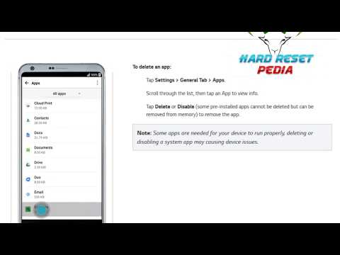 ☑️ LG G6 Uninstall or Disable App