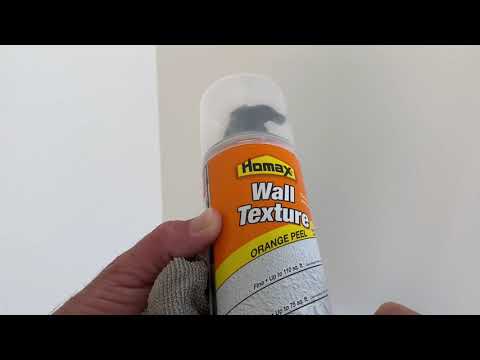 How to spray drywall texture from a can. 4K