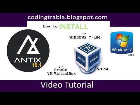 How to install AntiX 16.1 x64 via VirtualBox on Windows 7 byVS