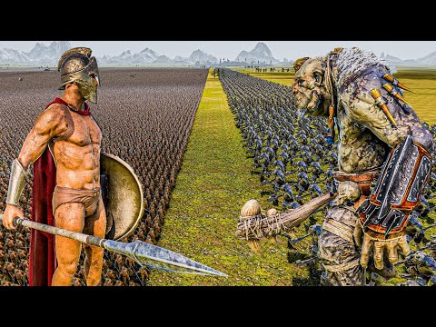 1 MILLION SPARTANS vs 5000 TROLLS - Ultimate Epic Battle Simulator 2 UEBS 2