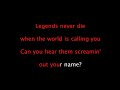League of Legends ft. Against The Current - Legends Never Die (Karaoke, Lyrics, Instrumental)