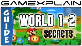 Paper Mario Sticker Star: World 1-2 Guide & Walkthrough (Puzzles & Secrets)