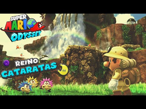 SUPER MARIO ODYSSEY | Guía TOTAL | Reino de las Cataratas / Cascade Kingdom | 🌛🌜💜🍇 | 【Gameplay】