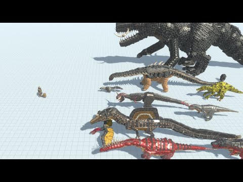 Ghor Hammer Ape vs 30 Workshop Dinosaurs ARBS Animal Revolt Battle Simulator