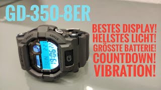 Diese G-Shock ist der Hammer! Casio GD-350-8ER Vibe Alarm Module 3403 Review Deutsch