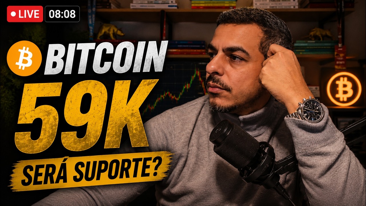 Bitcoin Agora - 59k Será Suporte para um REPIQUE? Resumo da Semana - Analisando os Mercados e ETFs