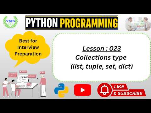 Lesson 023 Python Programming Collections Data Type