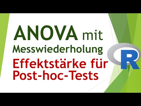ANOVA mit Messwiederholung R - Effektstärke der Post-Hoc-Test berechnen