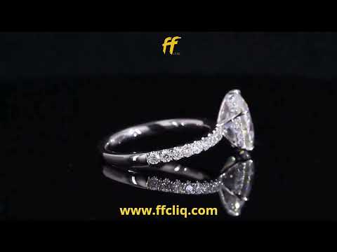 Pear Certified Lab Grown Diamond Ring / Pear Solitaire Diamond Engagement Ring