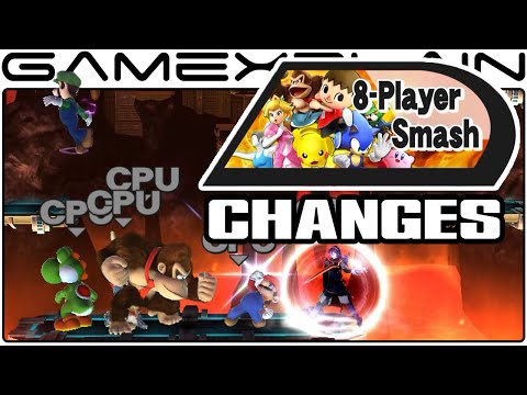 Super Smash Bros. Wii U: 8-Player Smash Stage Changes & Differences