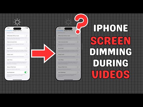 Stop iPhone Screen Dimming During Videos | How to Fix iPhone Screen Dimming