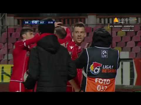 Goool Mattia Montini! Dinamo deschide scorul in partida cu FC Botosani