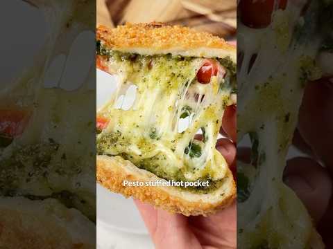Pesto Stuffed Hot Pocket