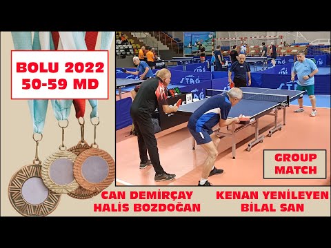 BOLU TOURNAMENT 2022 | KENAN YENİLEYEN & BİLAL SAN - CAN DEMİRÇAY & HALİS BOZDOĞAN | IVTTA | 50-59MD