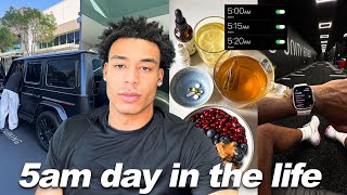 5AM DAY IN MY LIFE | *productive*, self employed morning, healthy habits & workouts