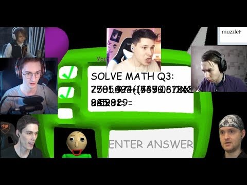реакция русских ютуберов на нерешаемый пример в baldi s basics in education and learning