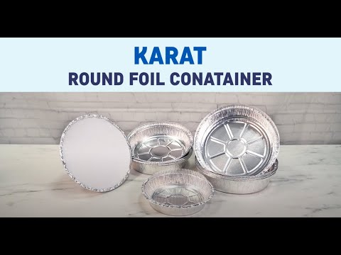 Karat Round Aluminum Containers | Safe for reheating in the oven