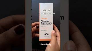 Secret tone-up sunscreen review #sunscreen #toneupcream