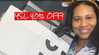 CHRISTMAS UNBOXING PT #1 -I GOT A YSL BAG FOR 40% OFF!