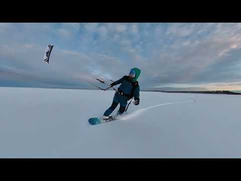 So the snowkite season start to look good