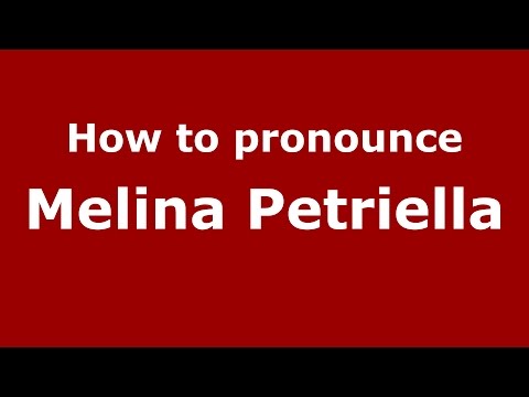 How to pronounce Melina Petriella (Spanish/Argentina) - PronounceNames.com
