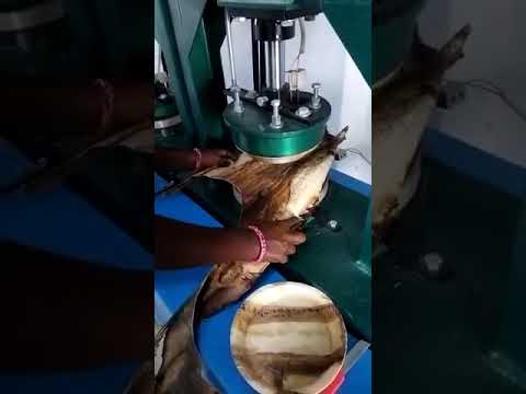 Three Die Semi Automatic Sal Leaf Plate Making Machine