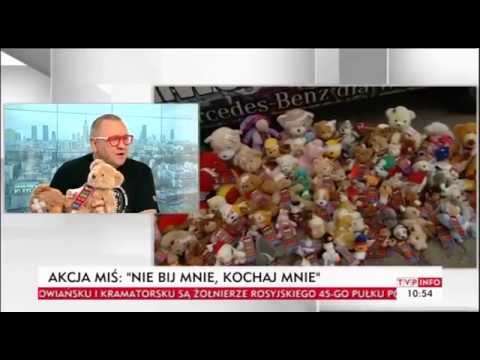 Jerzy Owsiak o akcji „Miś - nie bij mnie, kochaj mnie" (TVP Info 16.04.2014)