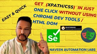 Get Your Page Element Locator (XPath/CSS) In Just One Click Without Using ChromeDevTools/HTML DOM