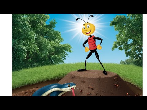 Proud snake, Slither, and the ants from "Snake and The Ants – Story time Adventures"