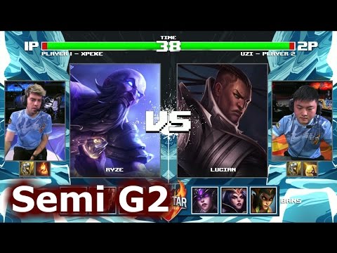 xPeke Ryze vs Uzi Lucian | Game 2 Semi Final 1v1 Tournament All-Stars 2016 | EU vs China