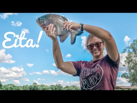 APANHEI UM PEIXE MUITO GRANDE com a minha VARINHA de BAMBU | 📍 Maracaju - MS  | T1.Ep016